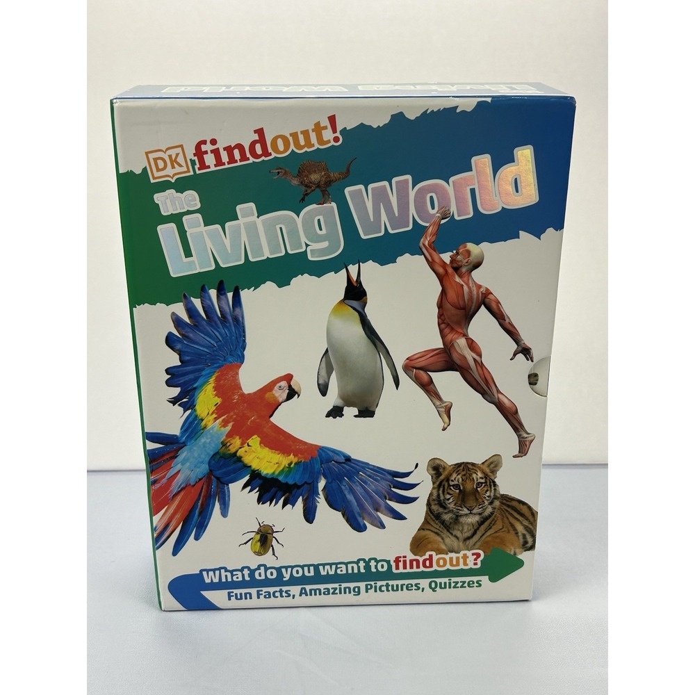 DK Findout The Living World 8 Book Box Set 2020 Animals Dinosaurs Human Body